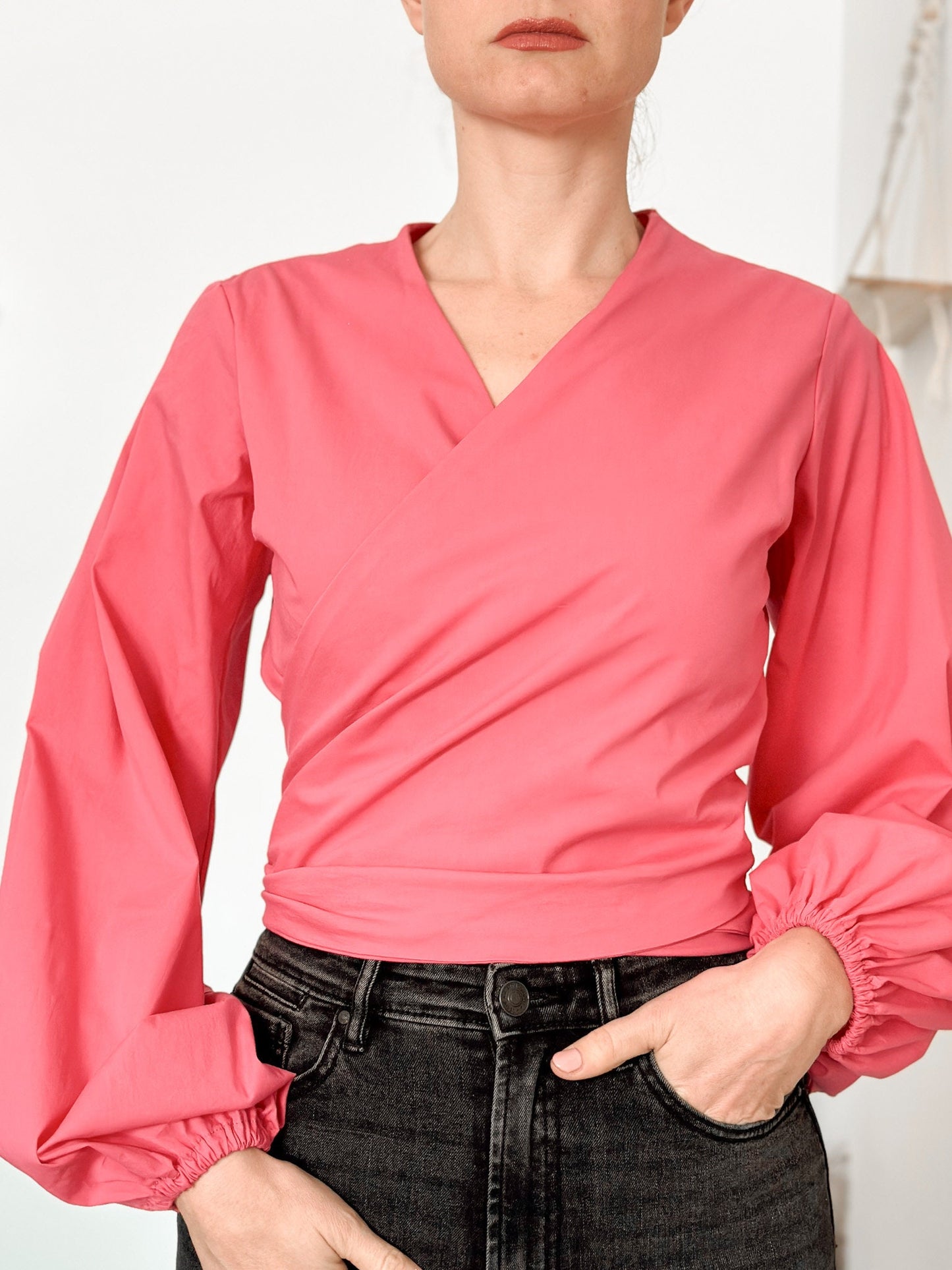 Wraparound The blouse- Digital Sewing Pattern