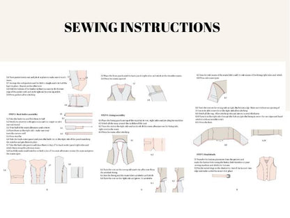 Echo Tailored Waistcoat - Digital Sewing Pattern