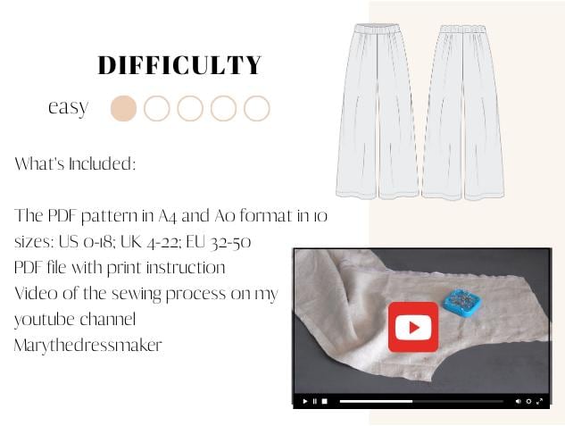 Milo Pants - Digital Sewing Pattern