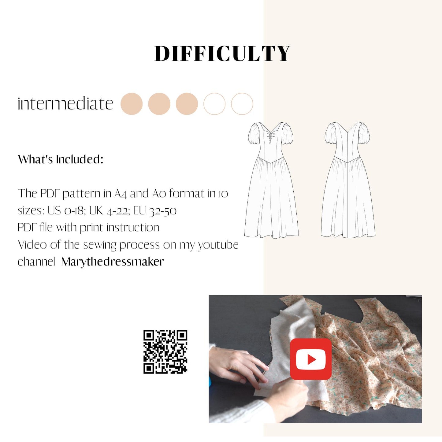 Daisy Drop-Waist Dress - Digital Sewing Pattern