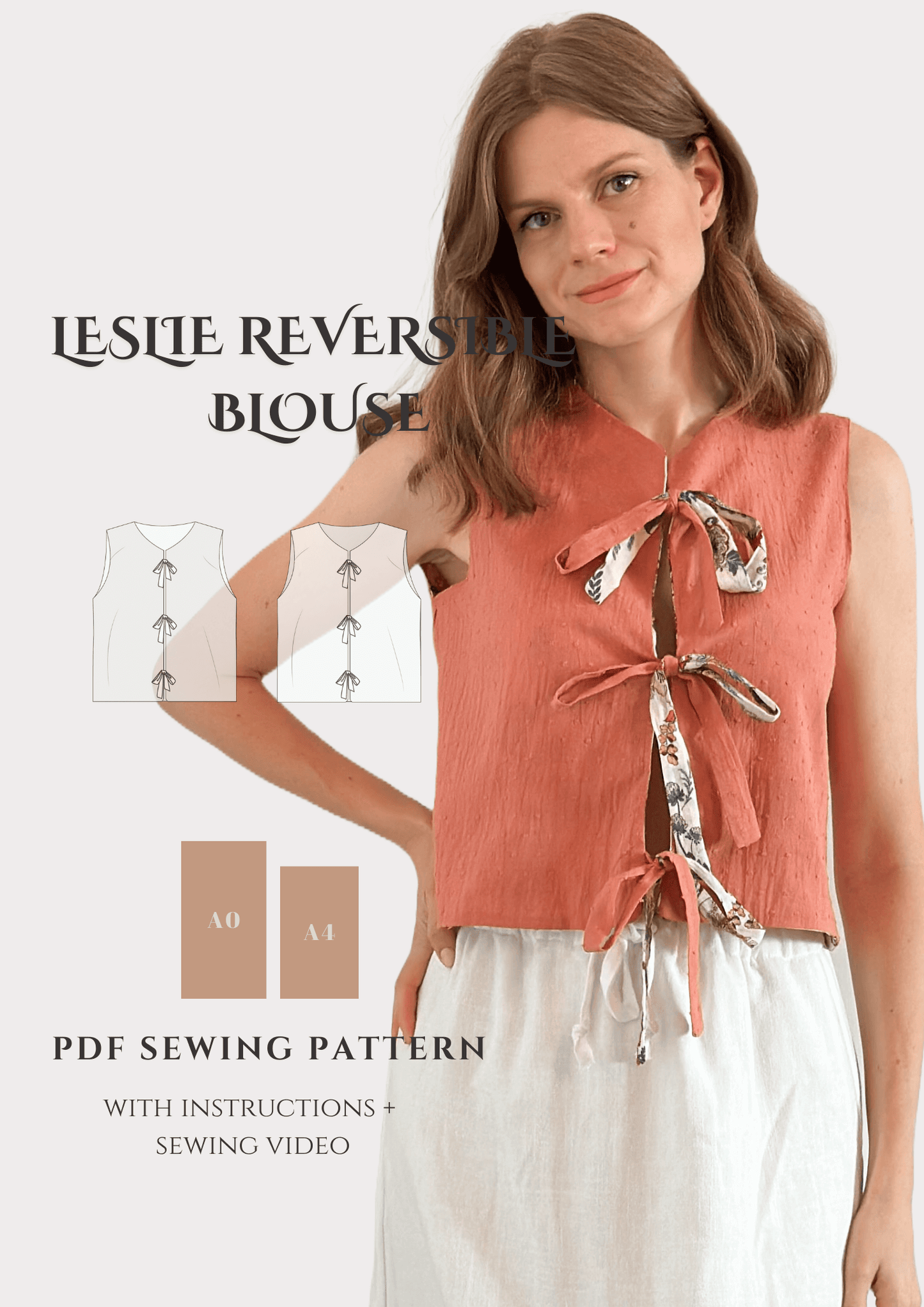 Leslie Reversible Blouse - Digital Sewing Pattern