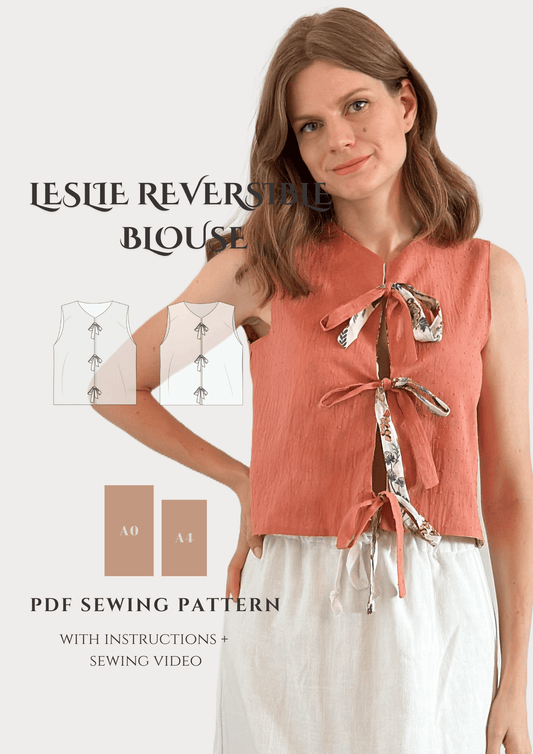 Leslie Reversible Blouse - Digital Sewing Pattern