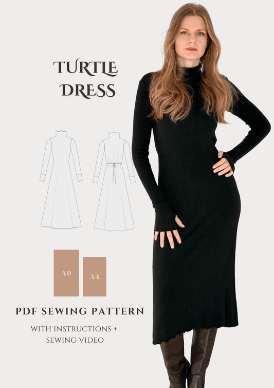 Turtle dress - Knit Dress Sewing Pattern
