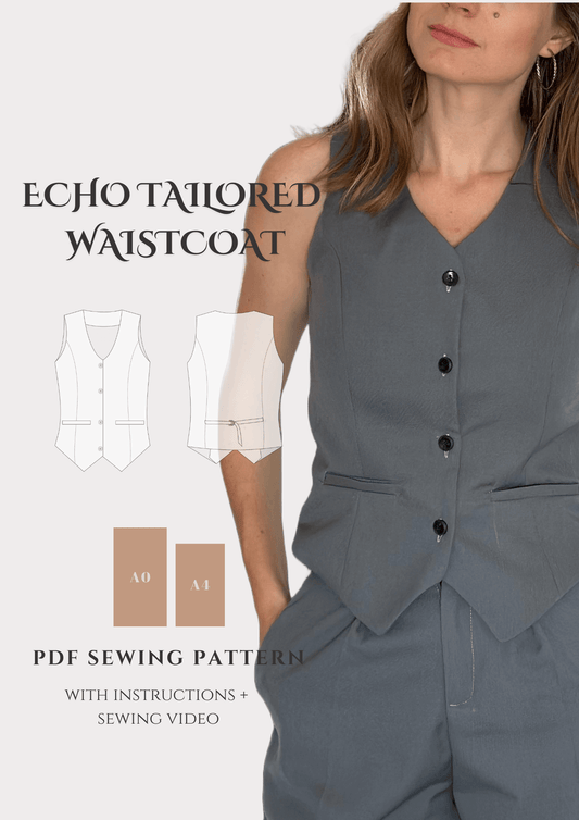 Echo Tailored Waistcoat - Digital Sewing Pattern